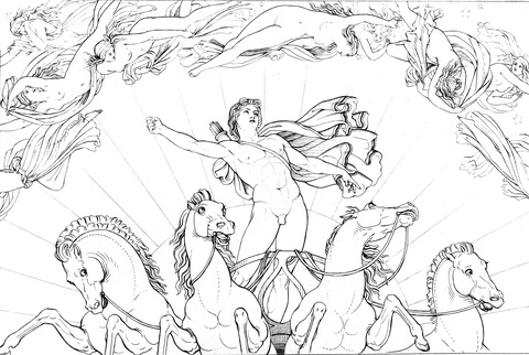 The Chariot    Shelley, Prometheus Unbound, Act Iv Coloring Page